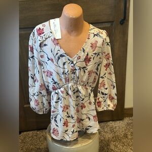 Allie Rose floral blouse